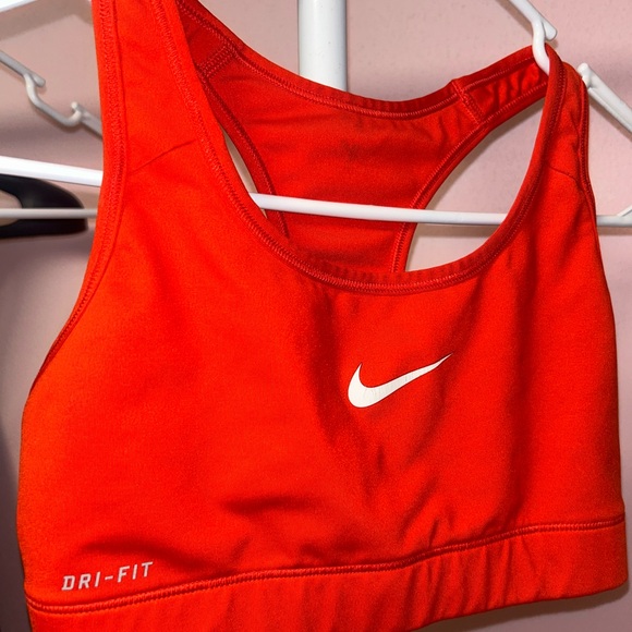 Nike Bright Red Dri-FIT Sports Bra - Picture 3 of 4